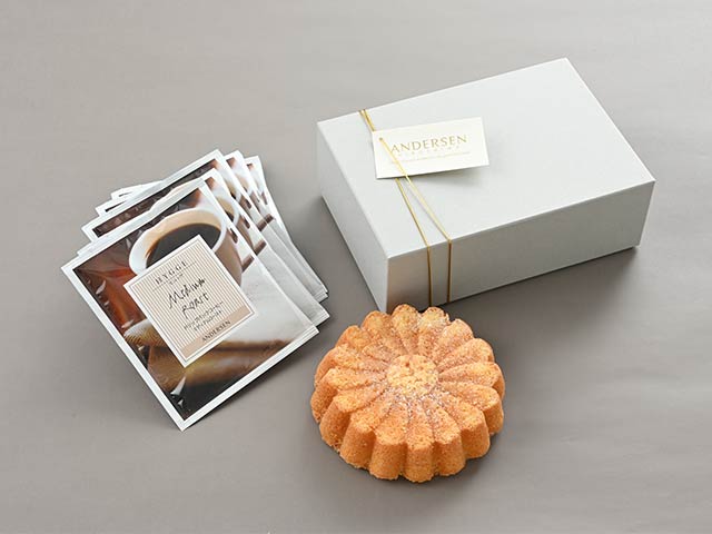[宅配] 広島アンデルセン/マーガレットケーキ&コーヒー｜マーガレット・クラブ記念品｜リトルマーメイド