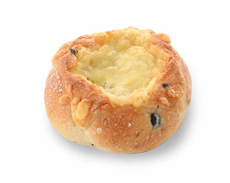 黒オリーブとチーズのパン